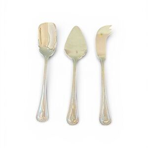 Godinger‎ Silver Plated Cheese Service Utensils Vintage NIB